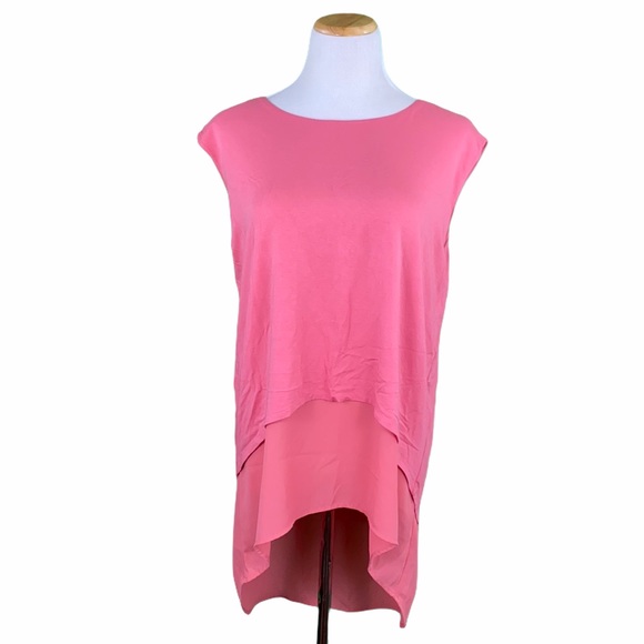 Vince Camuto Rose Layered Sleevless Tunic Top